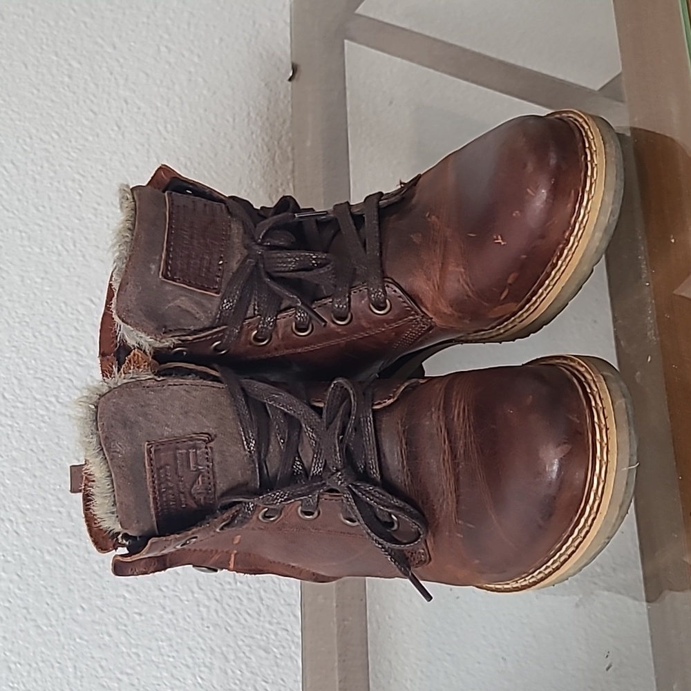 Bull boxer brette boots size 7 brown leather